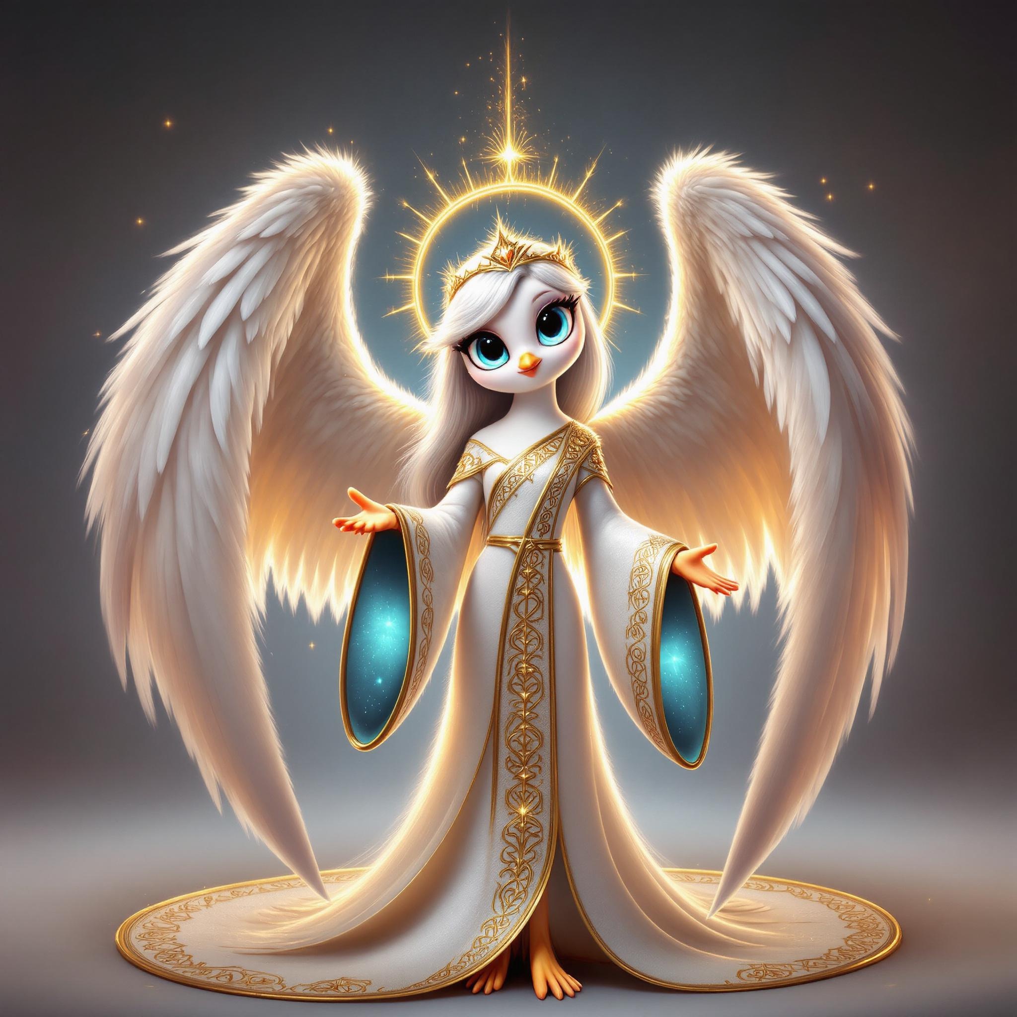 Guiding Light, a dove soaring through the heavens