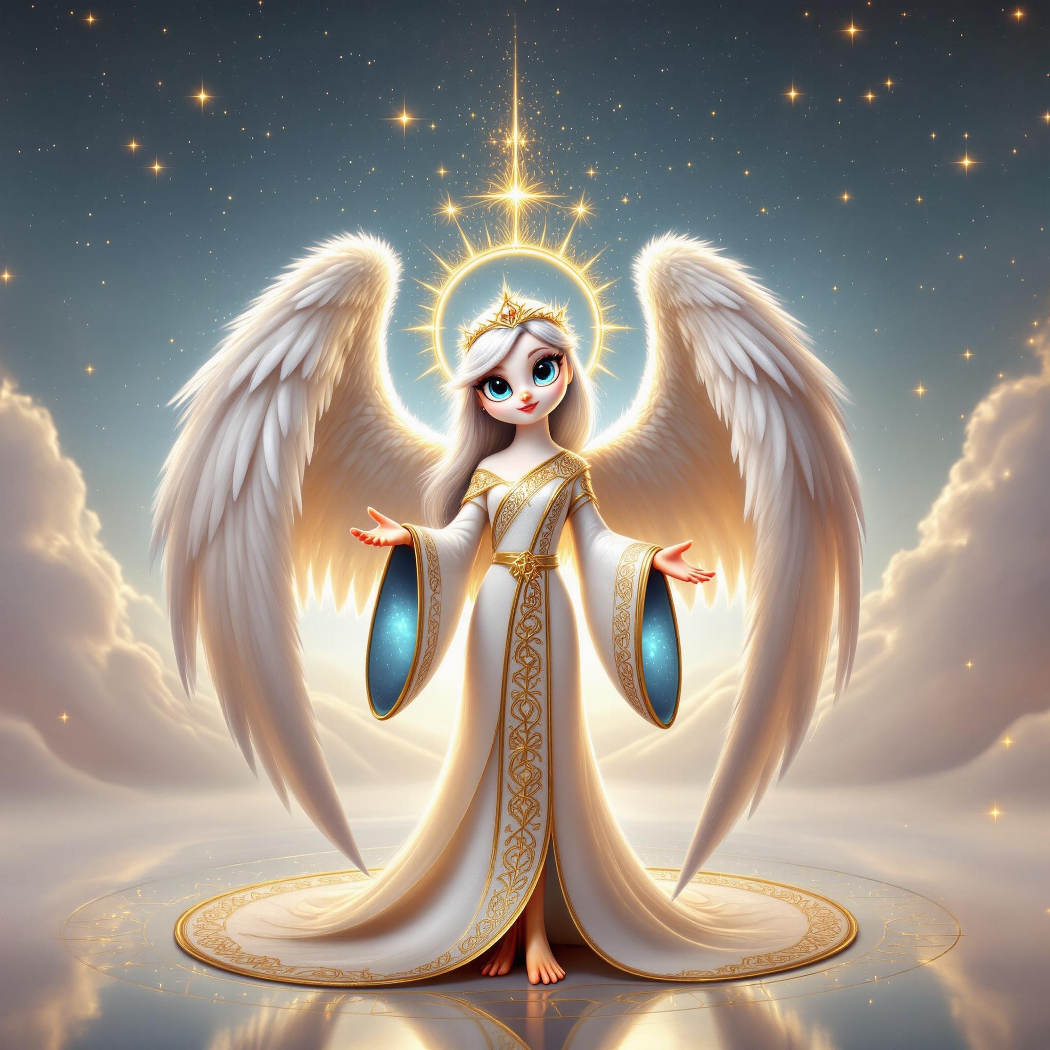 The Ripple Effect, a dove soaring through the heavens